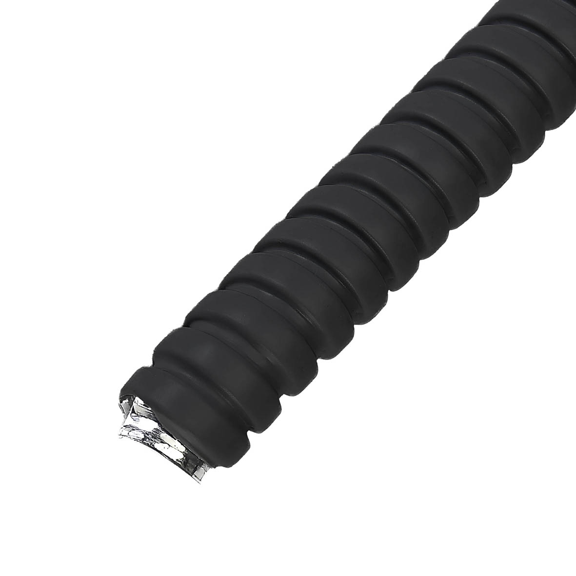 PVC İzoleli Galvanizli Çelik Spiral Boru, Siyah Görseli